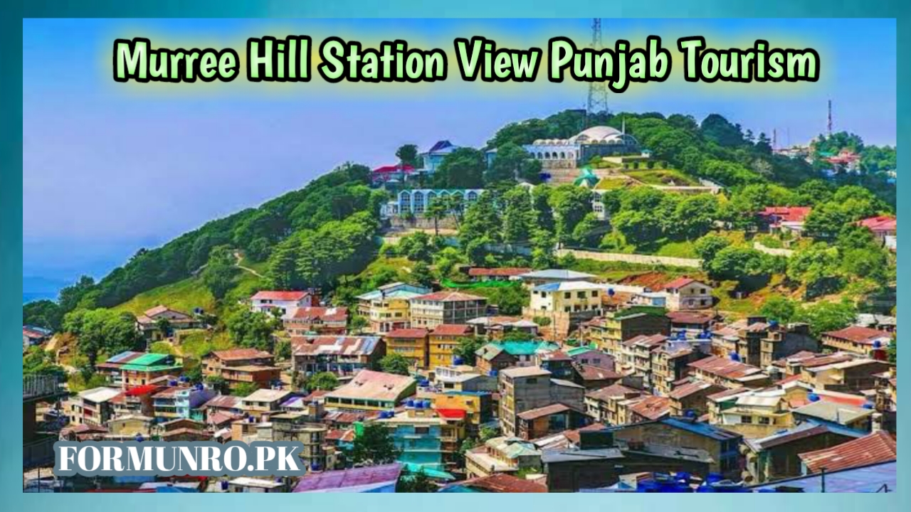 Beautiful scenic view of Murree hill station in Punjab Pakistan