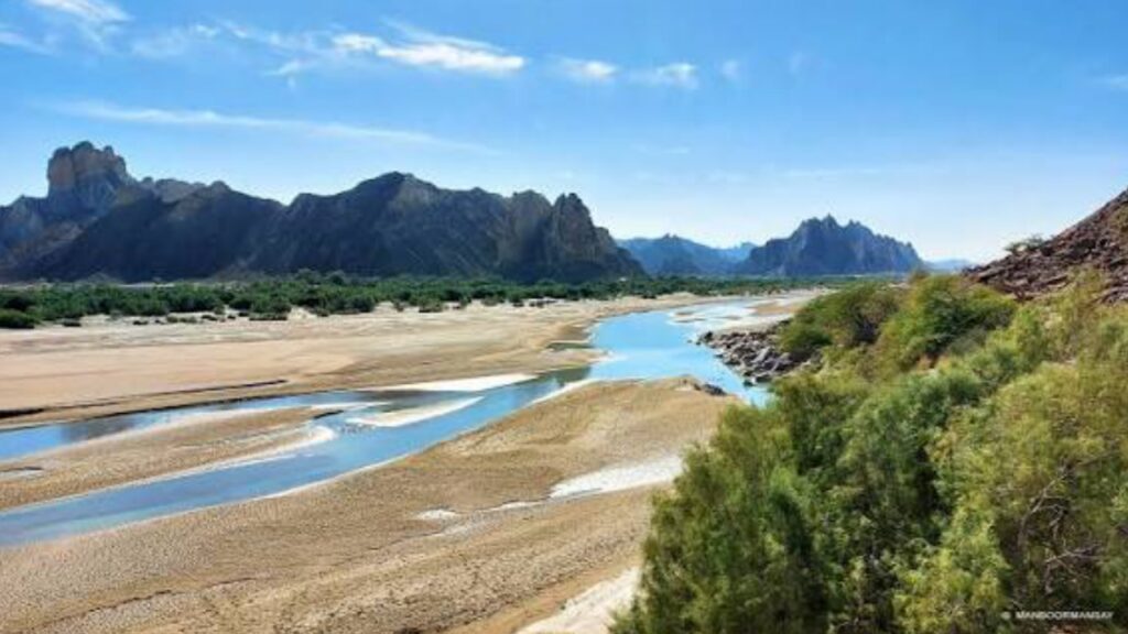 Hingol River view inside Hingol National Park Balochistan