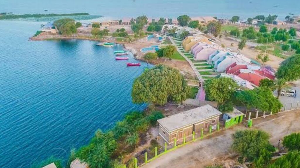 Keenjhar Lake scenic view near Thatta Sindh