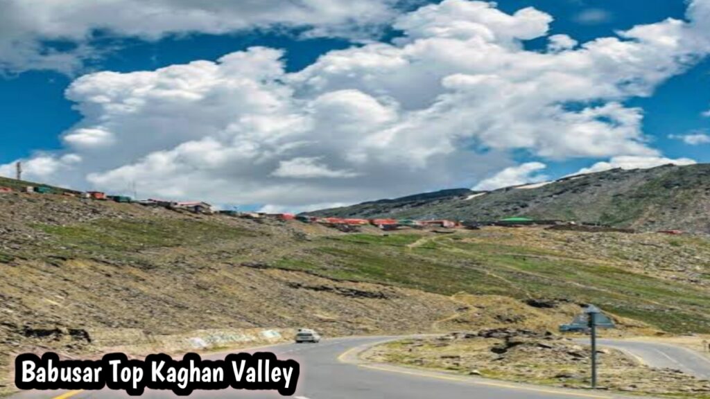 Babusar Top mountain pass with panoramic valley view