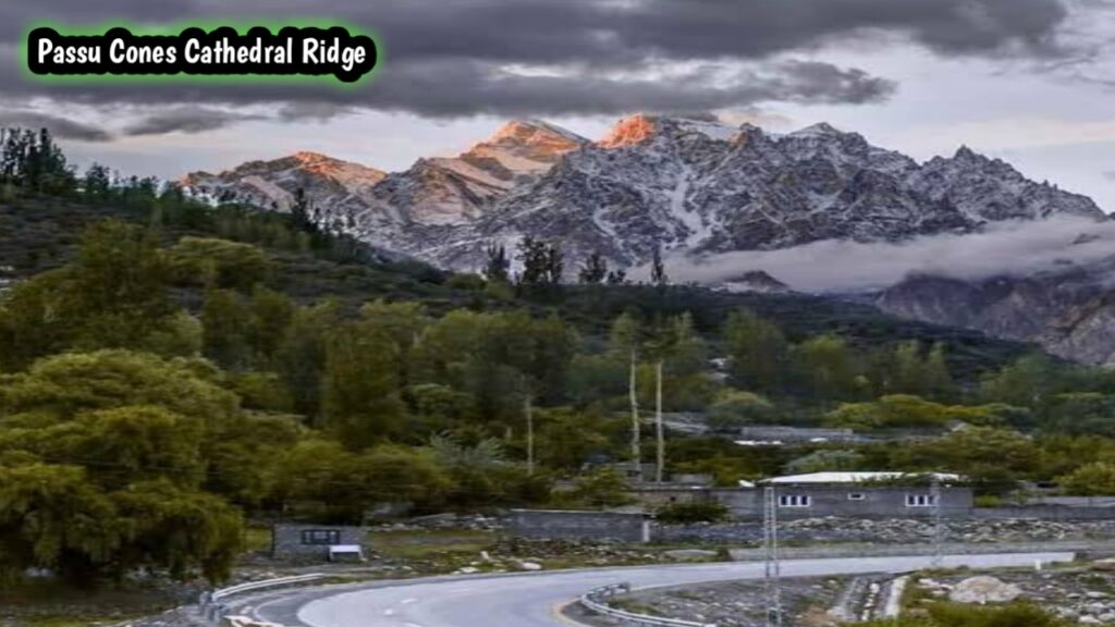 Passu Cones sharp mountain peaks near Passu village Hunza