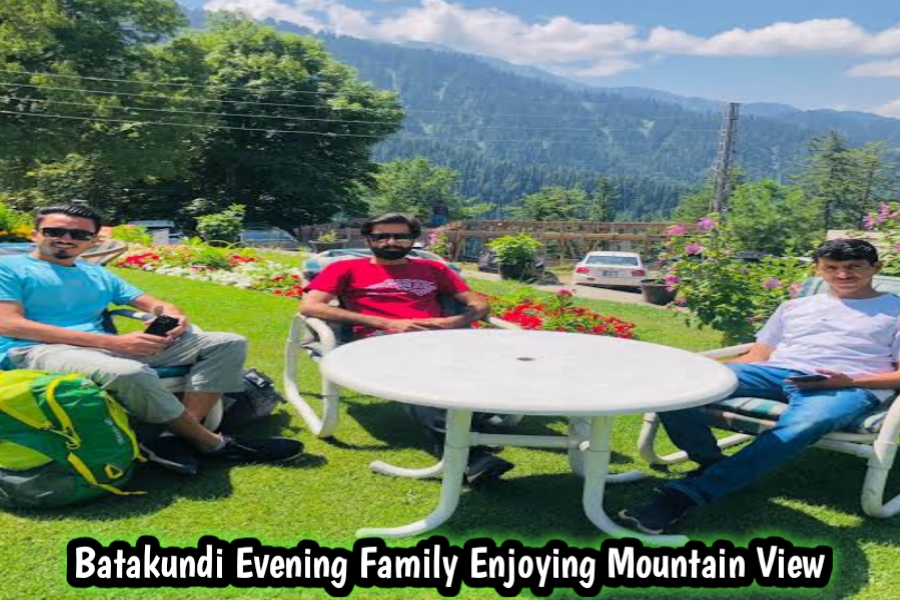 Batakundi Evening Tea – Family Enjoying Mountain View