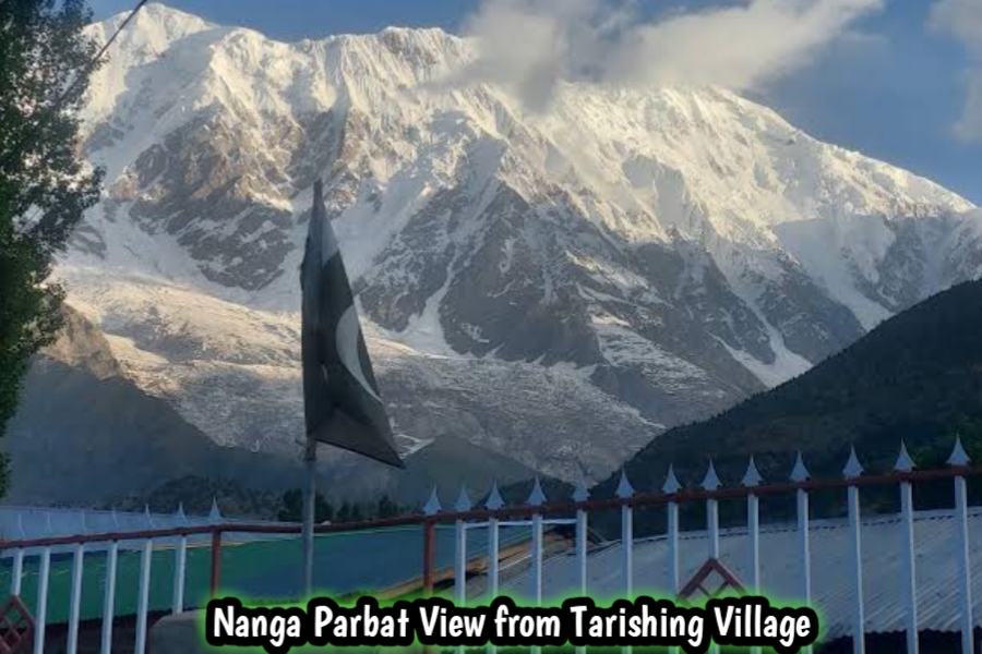 Nanga Parbat majestic view from Tarishing Village in Astore Valley