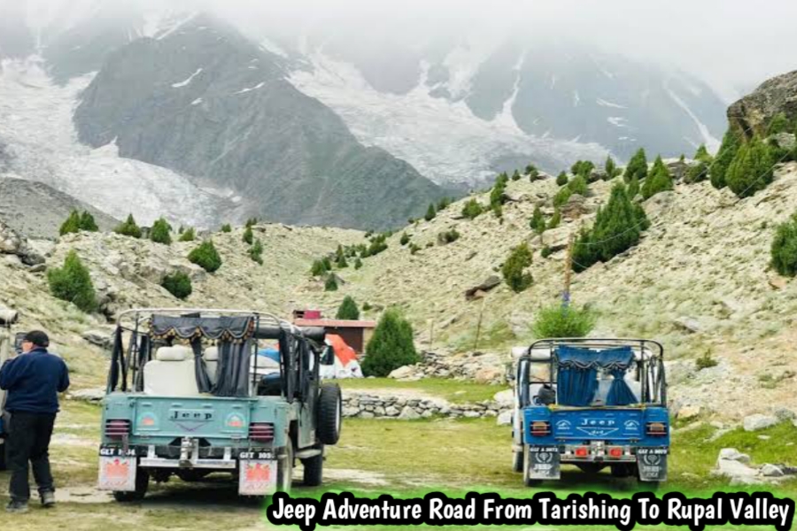 Jeep adventure road from Tarishing to Rupal Valley