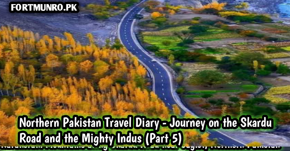 "Breathtaking view of Karakoram Mountains along Skardu Road near Jaglot, Northern Pakistan"