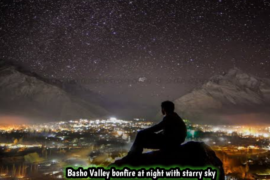 Basho Valley bonfire at night with starry sky – Chasing Dreams Travel Diary Part 9