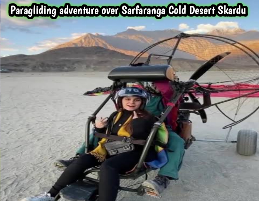 Paragliding adventure over Sarfaranga Cold Desert Skardu