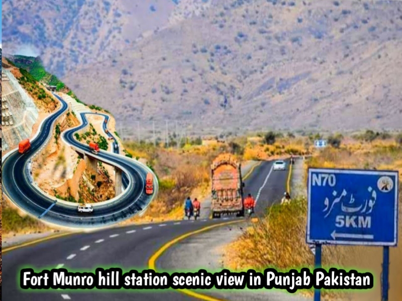 Fort Munro hill station scenic view in Punjab Pakistan