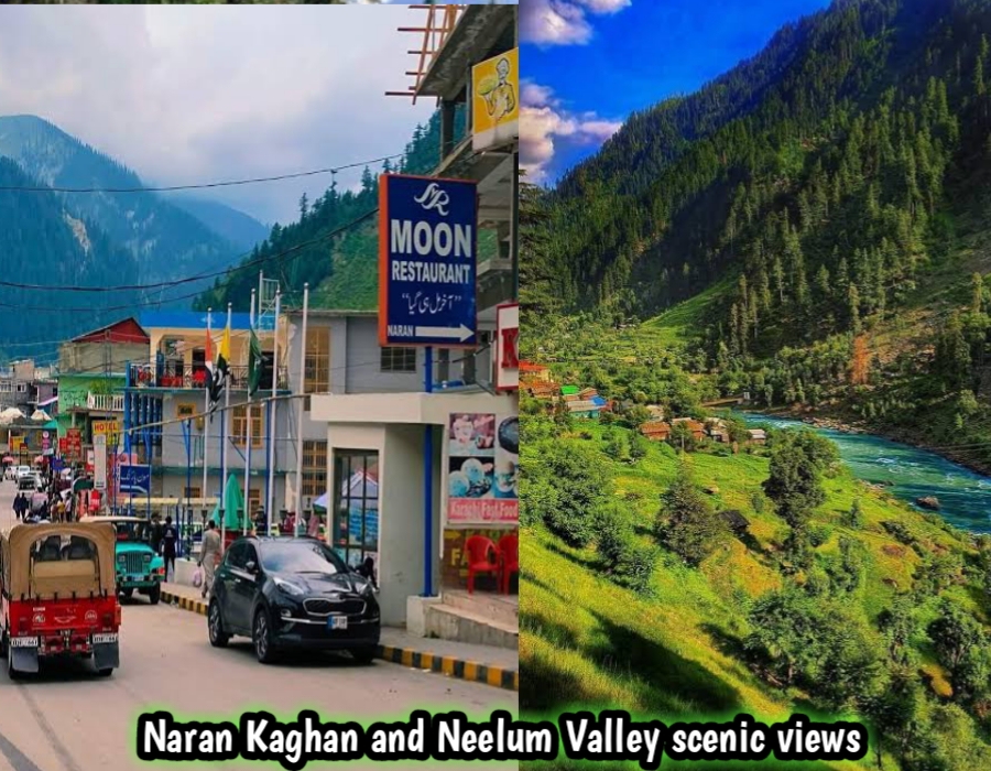 Naran Kaghan and Neelum Valley scenic views with rivers, mountains and seasonal weather changes