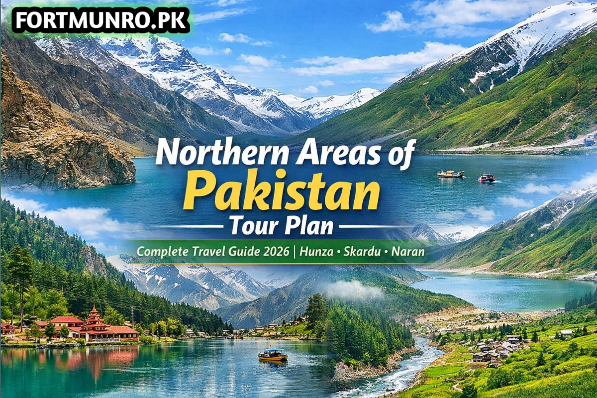 Northern Areas of Pakistan tour plan 2026 featuring Hunza, Skardu, Naran and scenic lakes