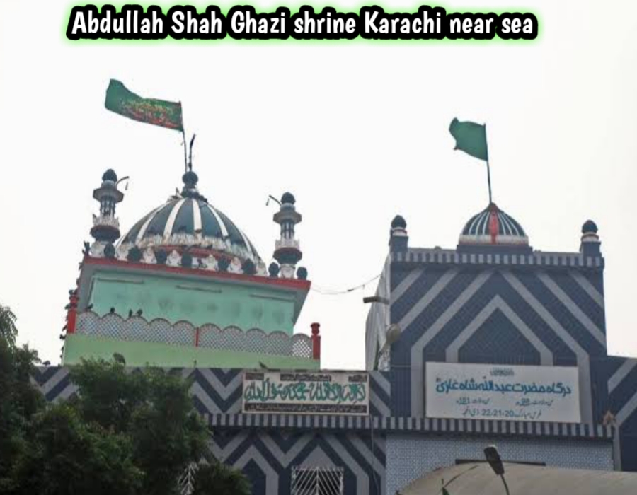 Abdullah Shah Ghazi shrine Karachi near sea during Urs