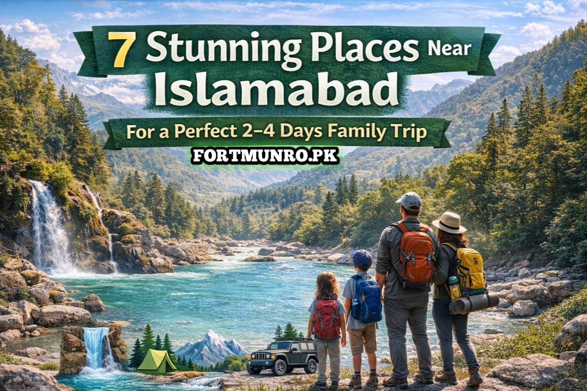 7 stunning places near Islamabad including waterfalls, forests and river views for a perfect family trip in Northern Pakistan