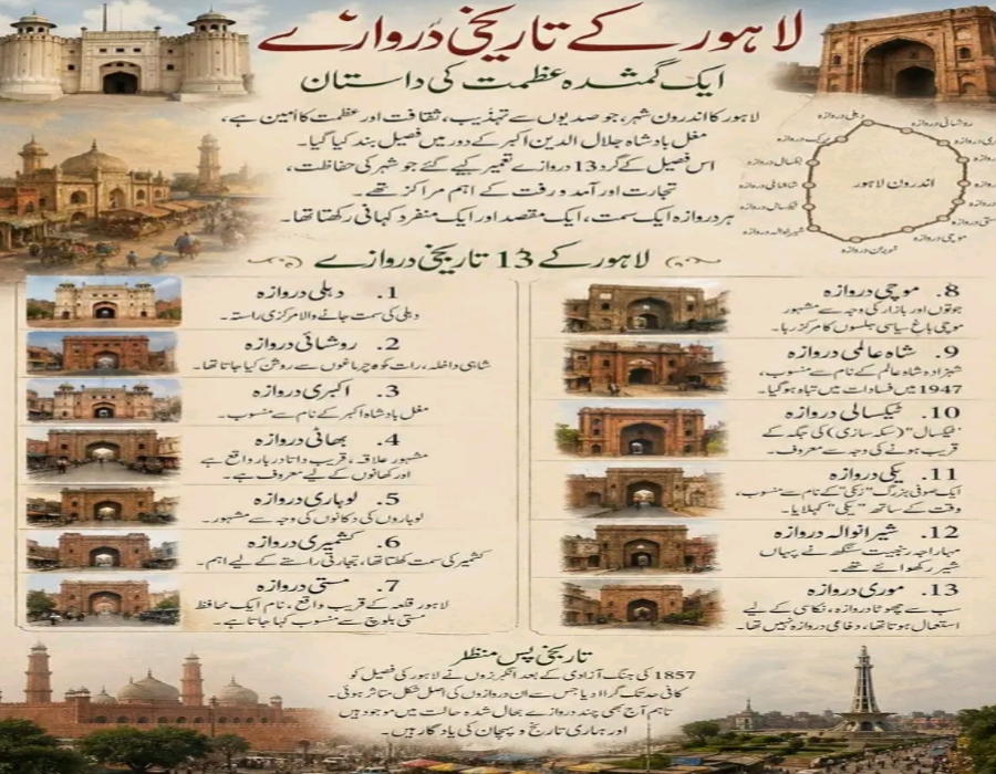 the 13 historic gates of Lahore and their significance