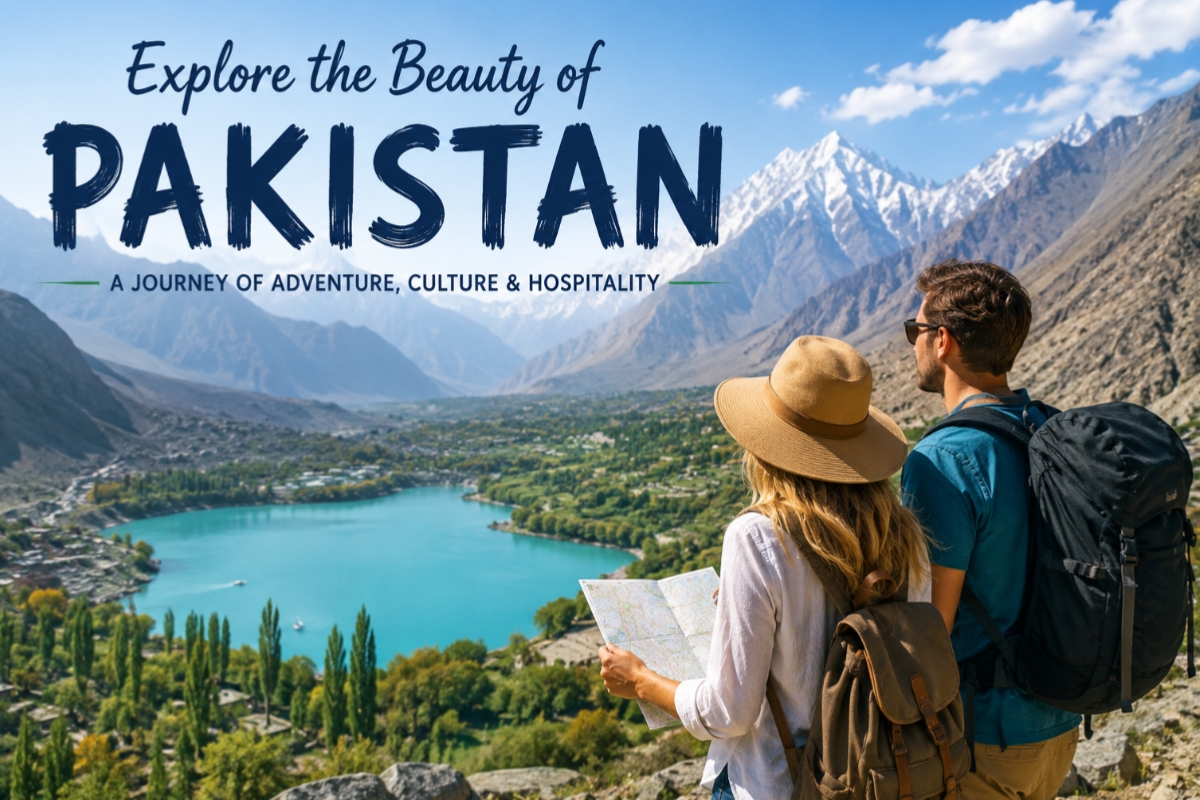 Foreign tourists exploring the beautiful mountains and valleys of Pakistan