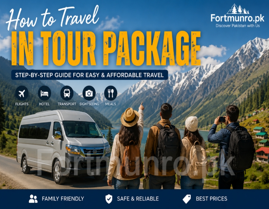 Family enjoying a beautiful tour package trip in the northern areas of Pakistan