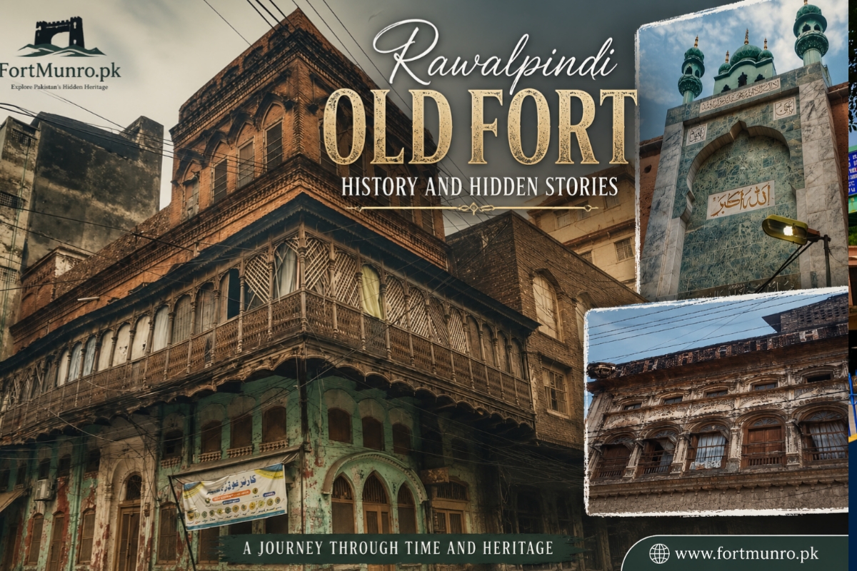 Historic view of Rawalpindi Old Fort and ancient city walls