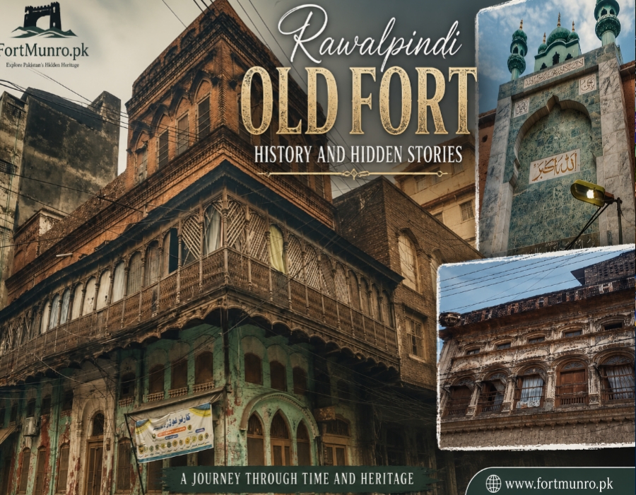 Historic view of Rawalpindi Old Fort and ancient city walls