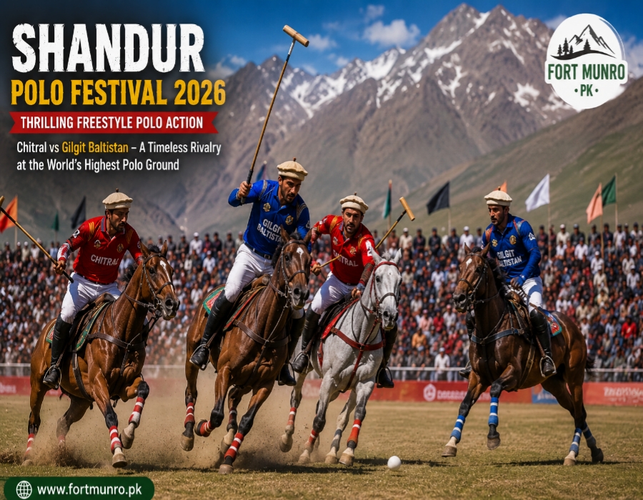 Freestyle polo match during Shandur Polo Festival 2026 between Chitral and Gilgit Baltistan teams