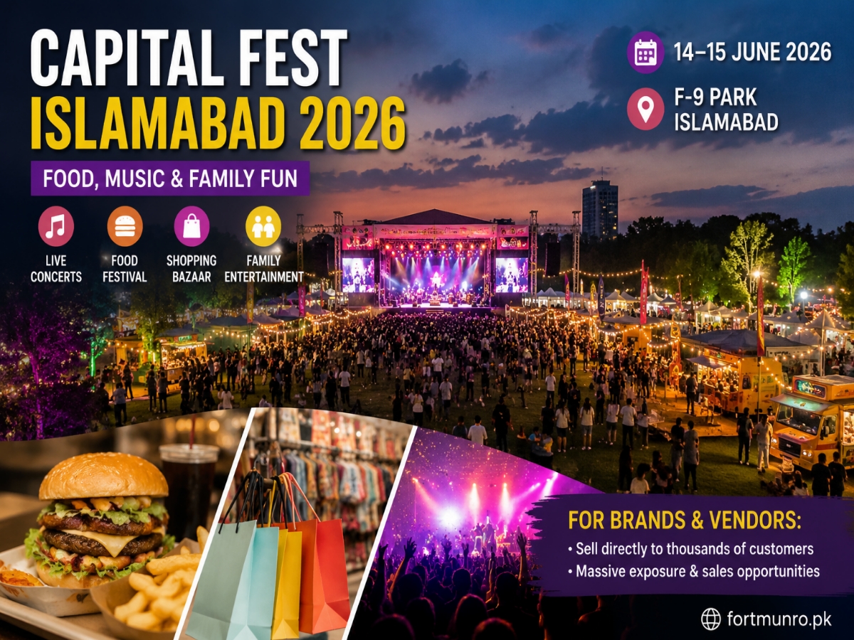 Key information about Capital Fest Islamabad 2026, including dates, venue, attractions, and visitor highlights.