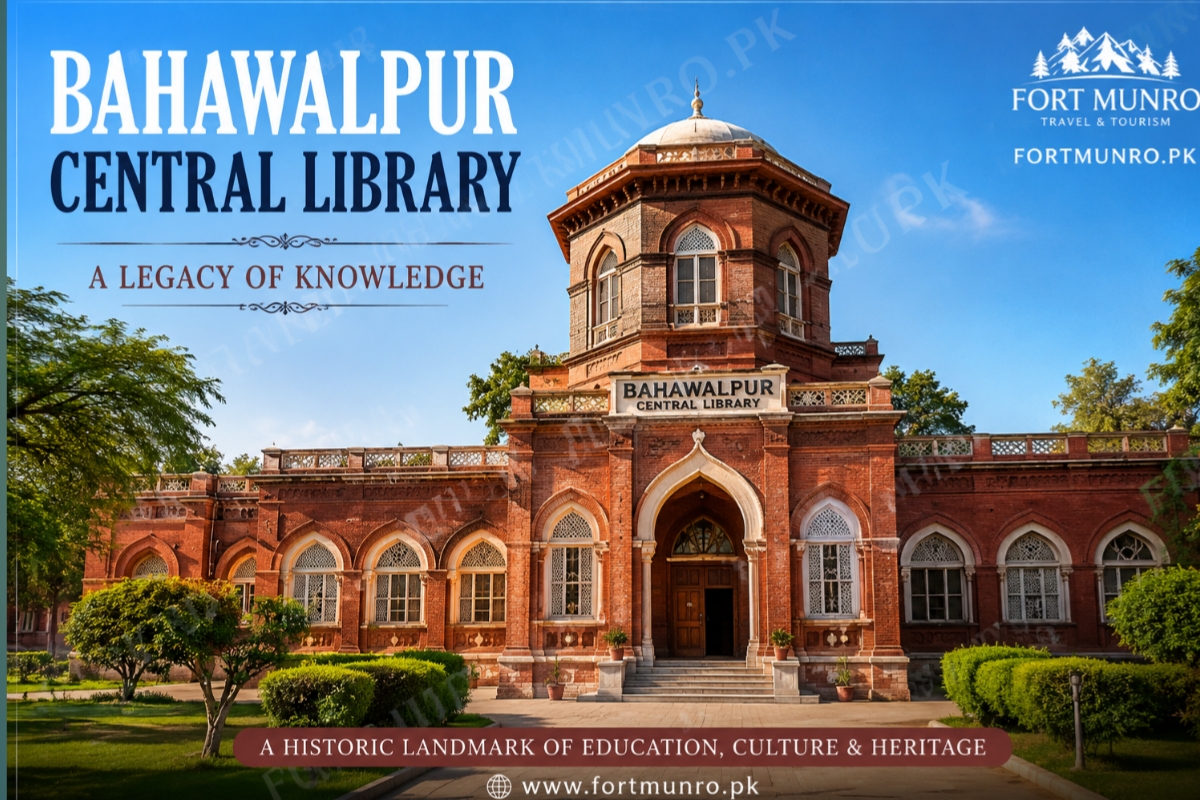 Bahawalpur Central Library historic front view with Victorian architecture