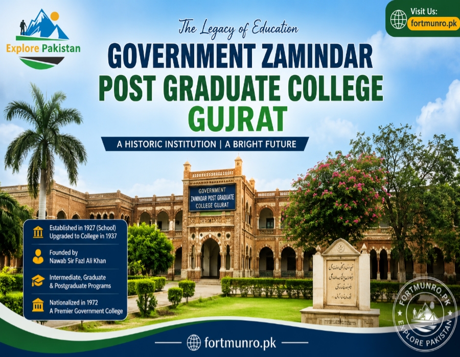 Government Zamindar Post Graduate College Gujrat historic main building