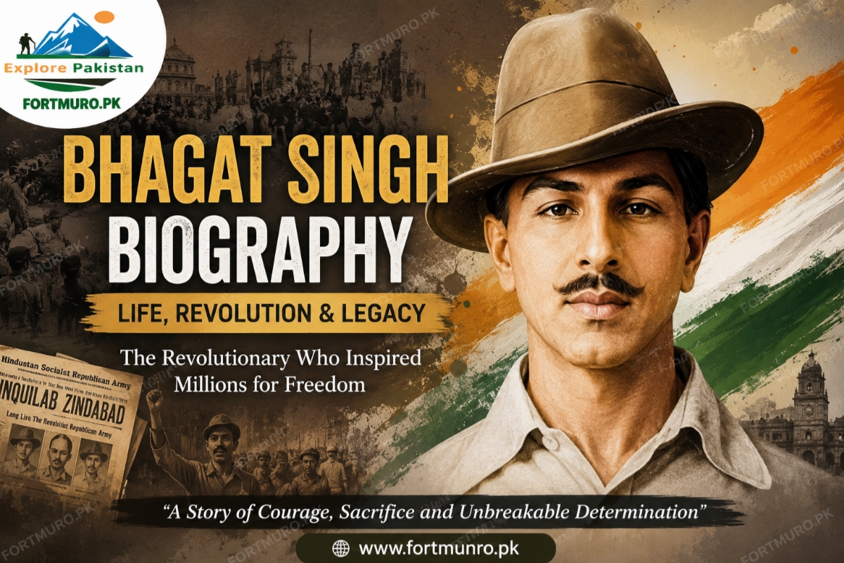 Bhagat Singh Biography – Portrait of the legendary revolutionary freedom fighter