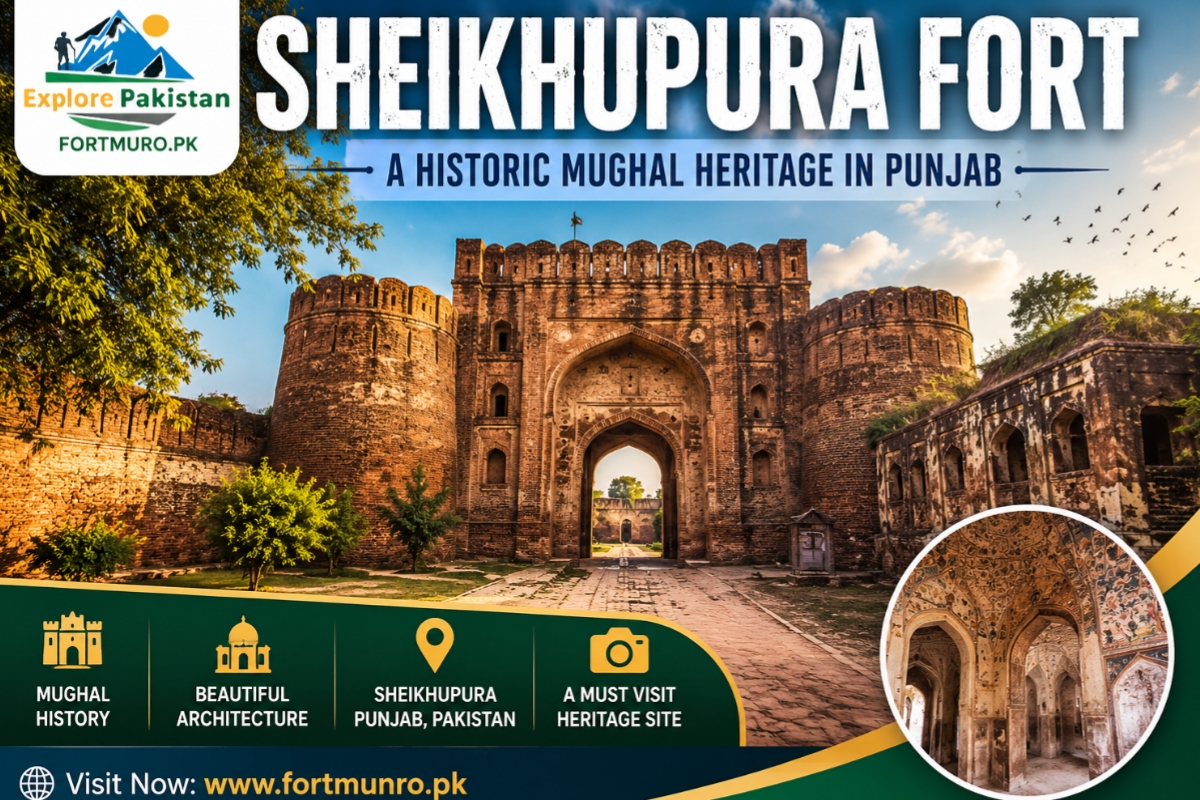 Sheikhupura Fort main entrance built by Emperor Jahangir in Punjab Pakistan