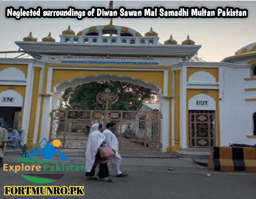 Neglected surroundings of Diwan Sawan Mal Samadhi Multan Pakistan