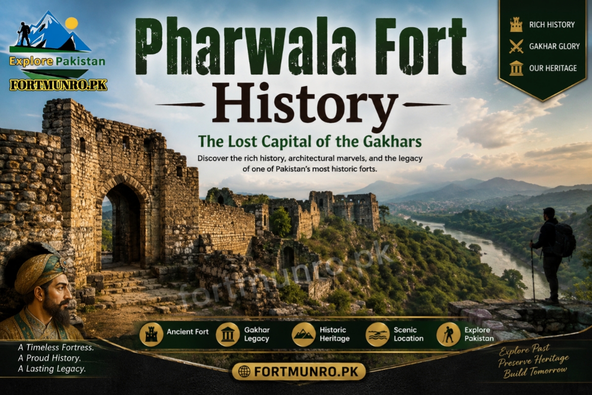 Ancient main entrance of Pharwala Fort in Kahuta, Punjab, Pakistan