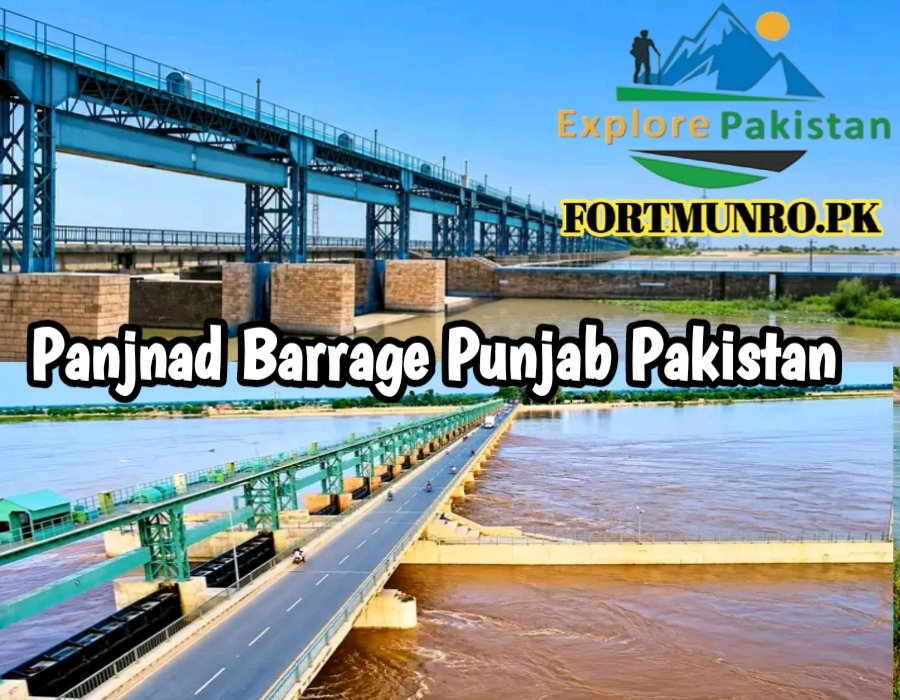 Panjnad Barrage is a historic water gateway near Uch Sharif, managing irrigation and flood flows for southern Punjab and its vast agricultural lands.