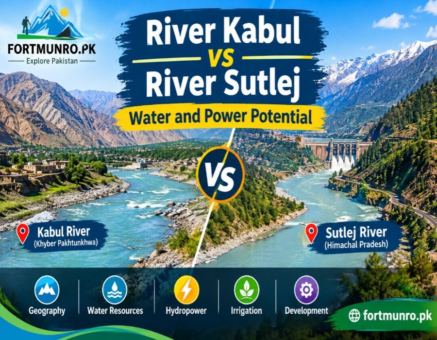 River Kabul vs River Sutlej comparison and water resources