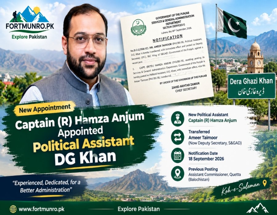 Captain (R) Hamza Anjum new Political Assistant DG Khan