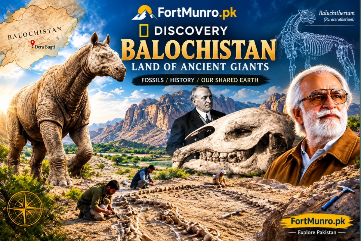 Balochitherium giant prehistoric mammal in ancient Balochistan