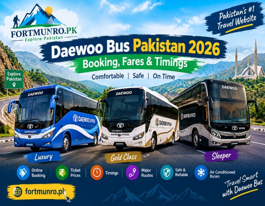 Daewoo Bus Lahore to Karachi and Islamabad 2026