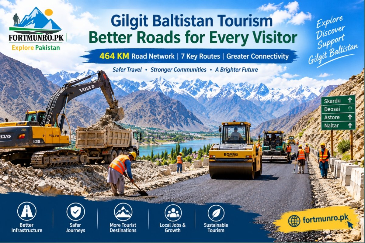 Gilgit Baltistan tourism road development connecting major tourist destinations