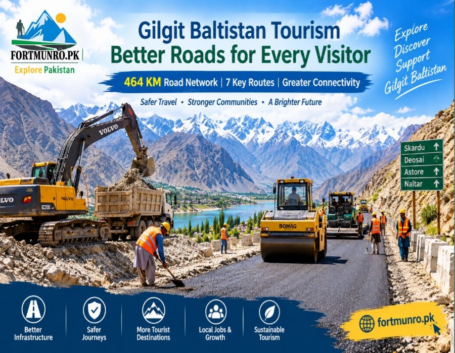Gilgit Baltistan tourism road development connecting major tourist destinations